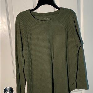 american eagle green sweater